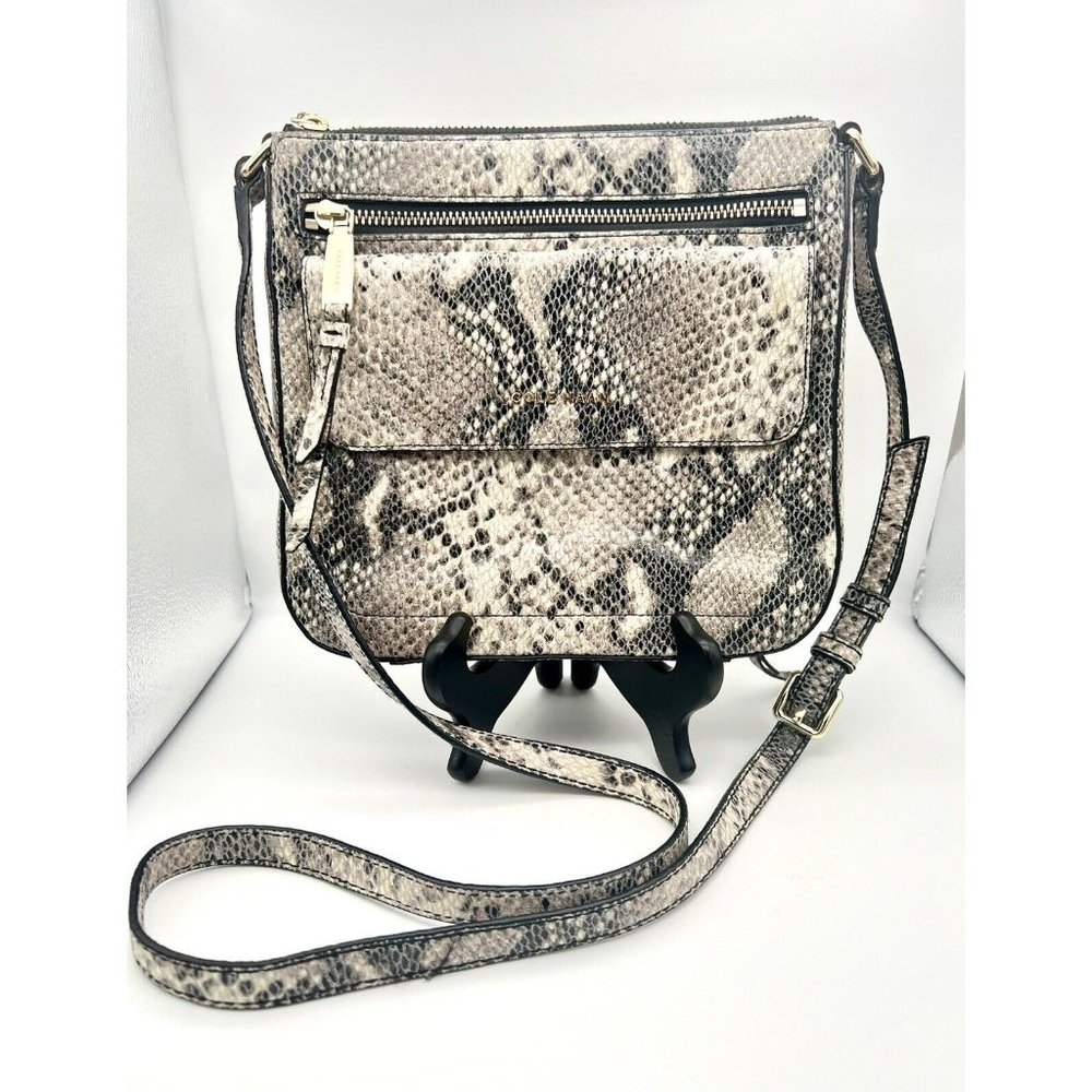 COLE HAAN Crossbody Purse Bag Snakeskin Leather Python Handbag - Picture 2 of 8